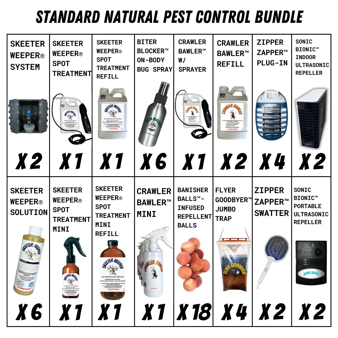 STANDARD NATURAL PEST CONTROL BUNDLE (BIG SAVINGS + FREE SHIPPING)*