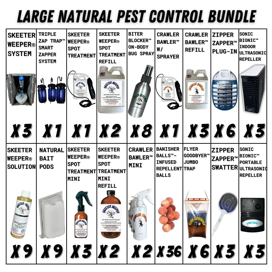 LARGE NATURAL PEST CONTROL BUNDLE (BIG SAVINGS + FREE SHIPPING)*
