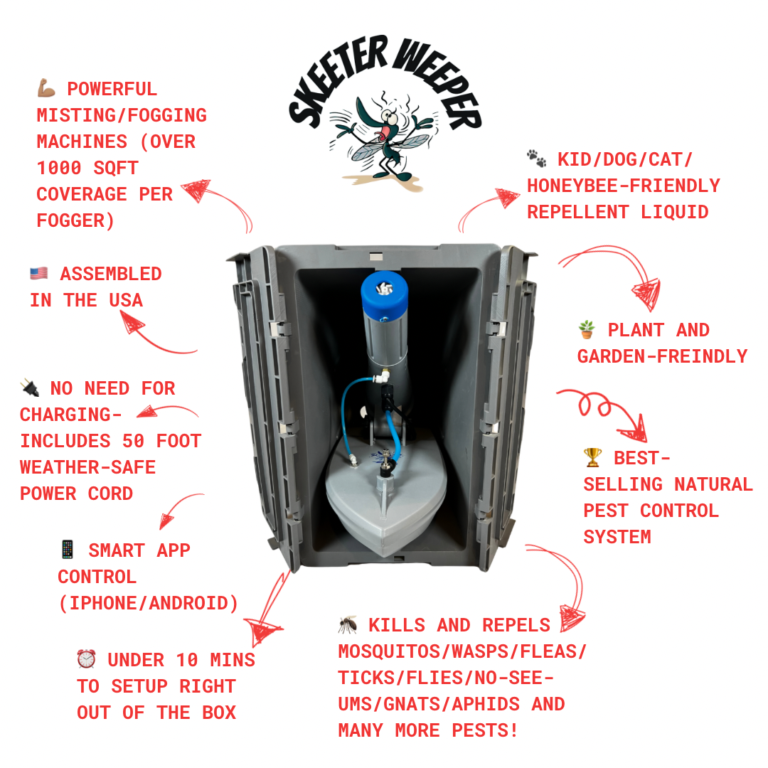 SKEETER WEEPER® SMART MOSQUITO+ MISTING SYSTEM  [PATENT PENDING]