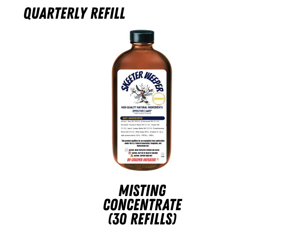 WHOLESALE QUARTERY REFILL PLAN (FREE FIRST BUNDLE):  MISTING SOLUTION CONCENTRATE (30 REFILLS)