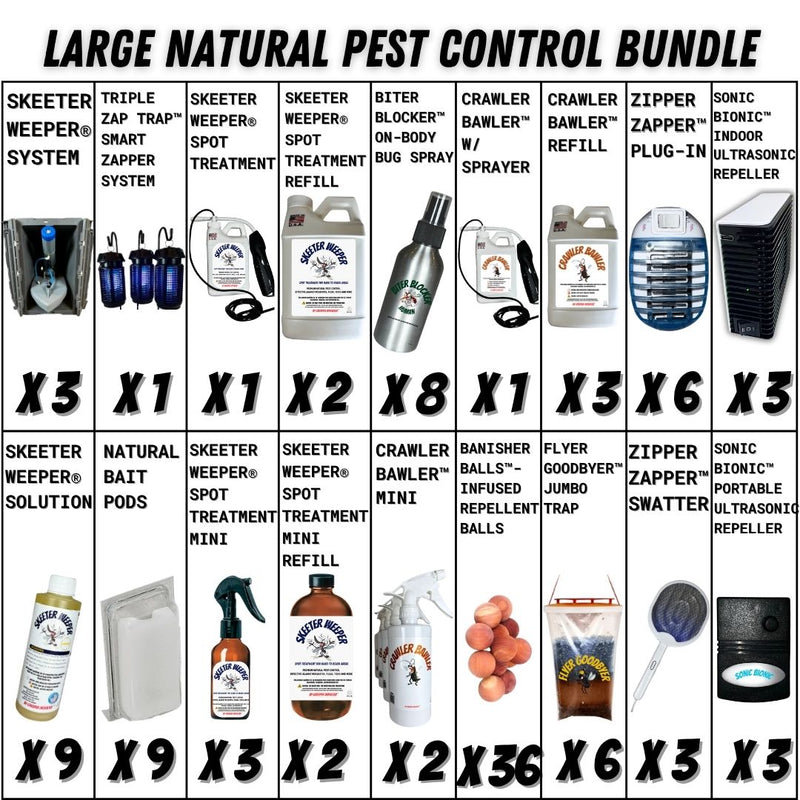 LARGE NATURAL PEST CONTROL BUNDLE (BIG SAVINGS + FREE SHIPPING)*