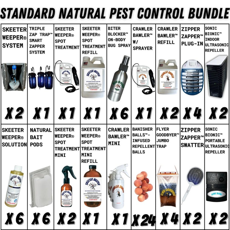 STANDARD NATURAL PEST CONTROL BUNDLE (BIG SAVINGS + FREE SHIPPING)*