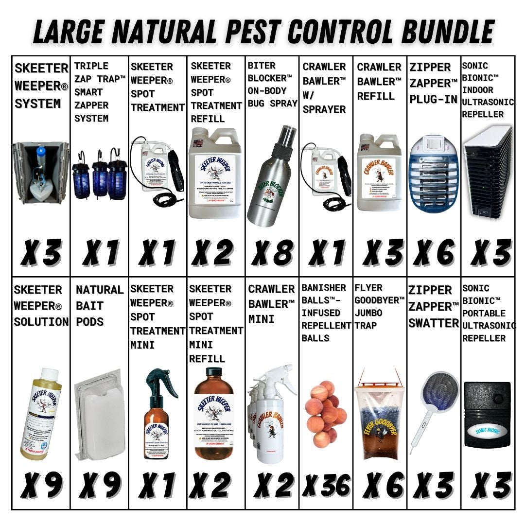 LARGE NATURAL PEST CONTROL BUNDLE (BIG SAVINGS + FREE SHIPPING)*