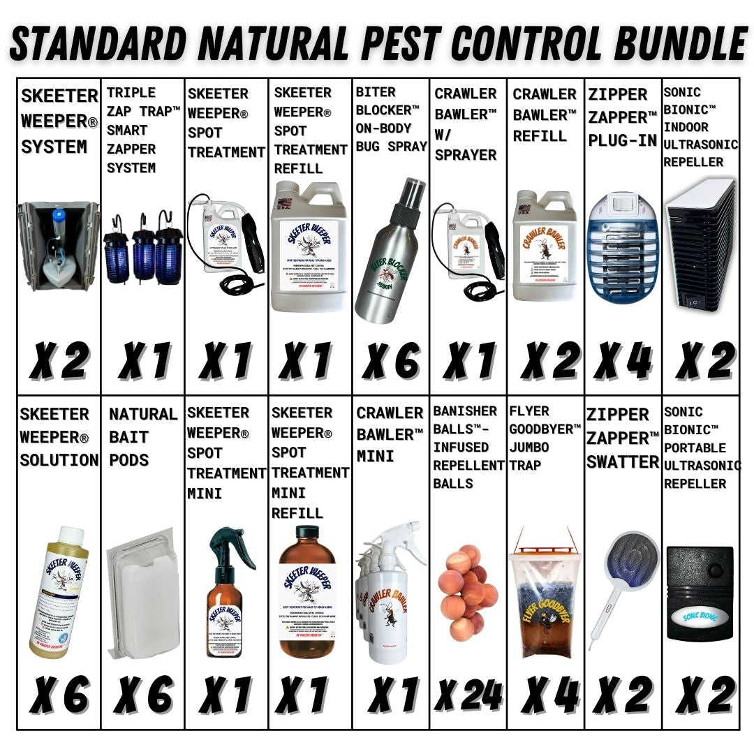 STANDARD NATURAL PEST CONTROL BUNDLE (BIG SAVINGS + FREE SHIPPING)*