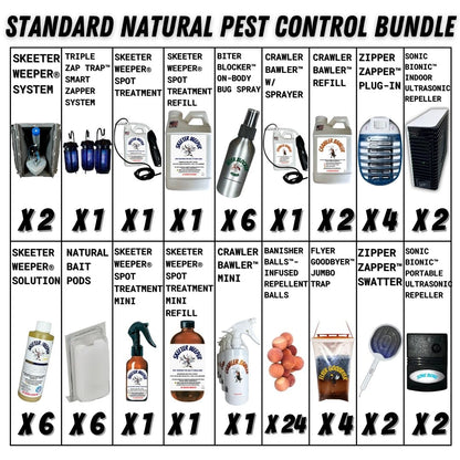 STANDARD NATURAL PEST CONTROL BUNDLE (BIG SAVINGS + FREE SHIPPING)*