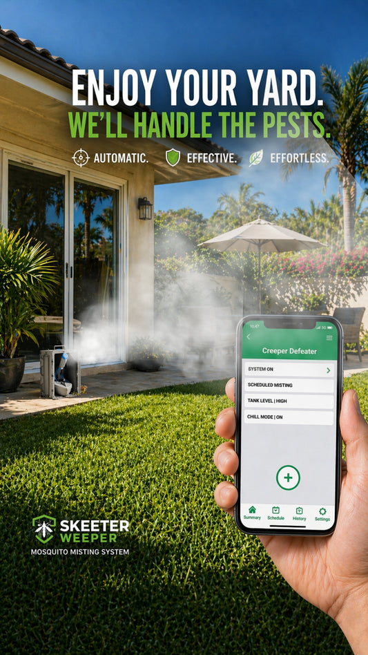 SKEETER WEEPER®: SMART MOSQUITO+ FOGGING / MISTING SYSTEM  [PATENT PENDING]